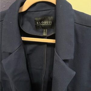 ELOQUII Women's Deep Blue Blazer